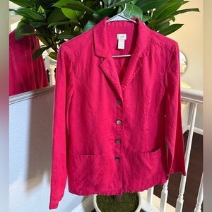 J. Jill Bold Pink Suit Jacket